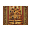 Pancake Stack Platform Wall Art Canvas 16×20 Baroque Home Office Decor Maximalist Print