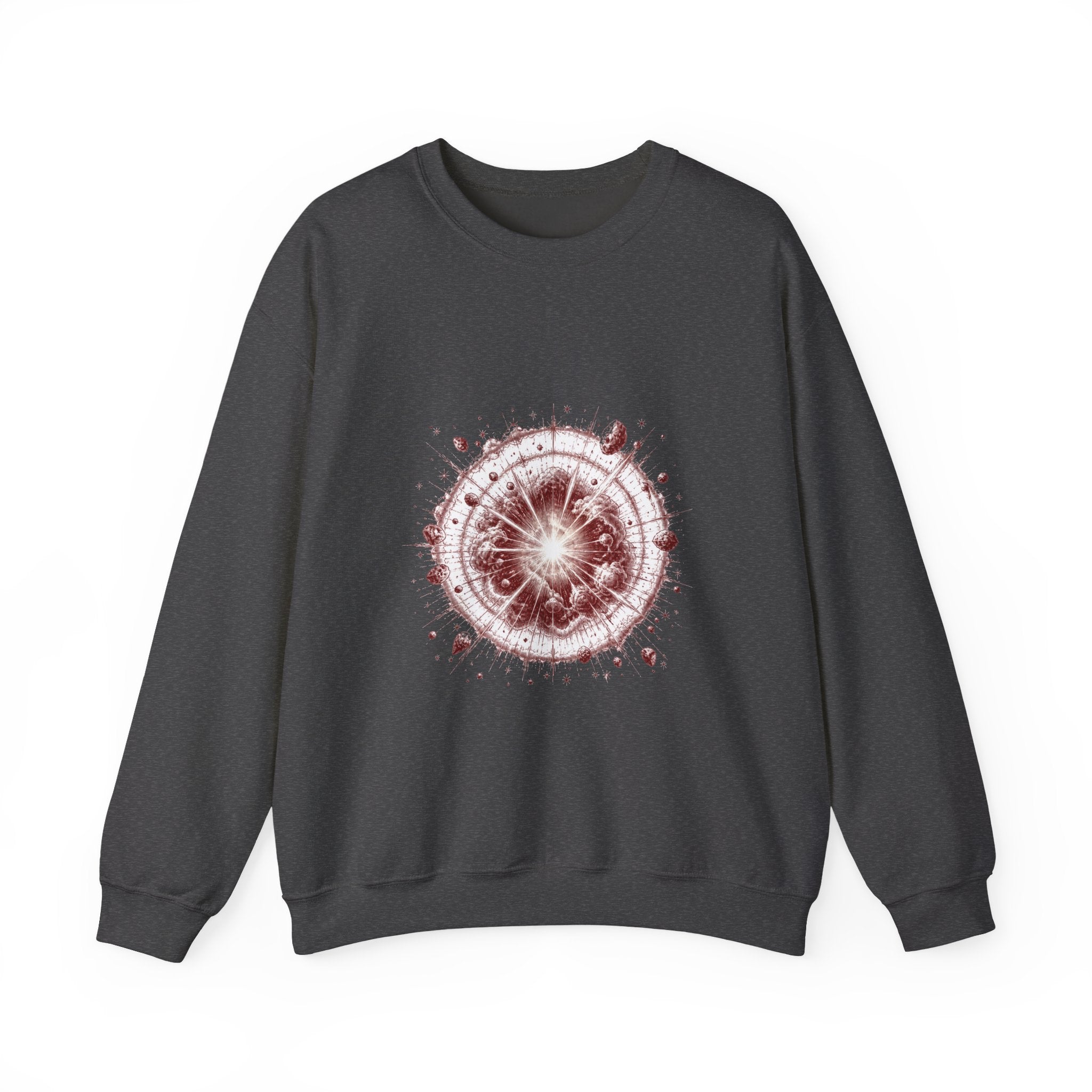 Matching Couple Sweatshirt - Galaxy & Supernova Matching Couple Comfort Colors Crew Hand-Drawn Art His Hers Anniversary Gift - Design B
