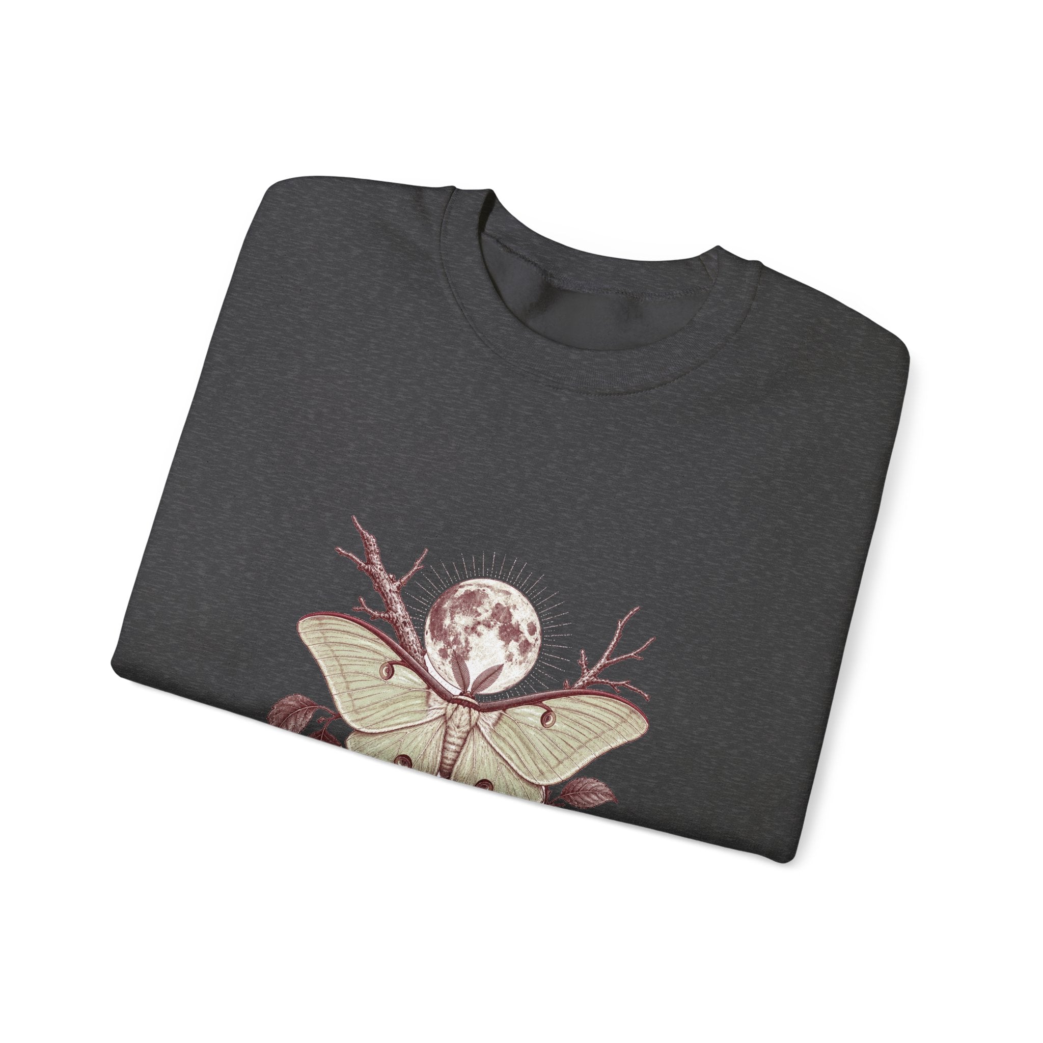 Matching Couple Sweatshirt - Butterfly & Moth Matching Couple Premium Fleece Sweatshirt Vintage Art His Hers Honeymoon Gift - Design B