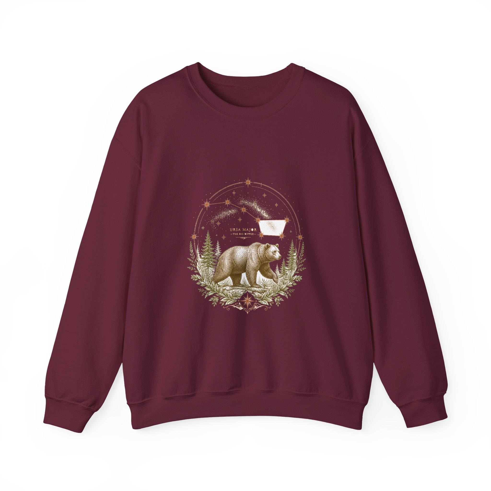 Matching Couple Sweatshirt - Big & Little Dipper Matching Couple Crewneck Sweatshirt Vintage Art His Hers Wedding Gift - Design A