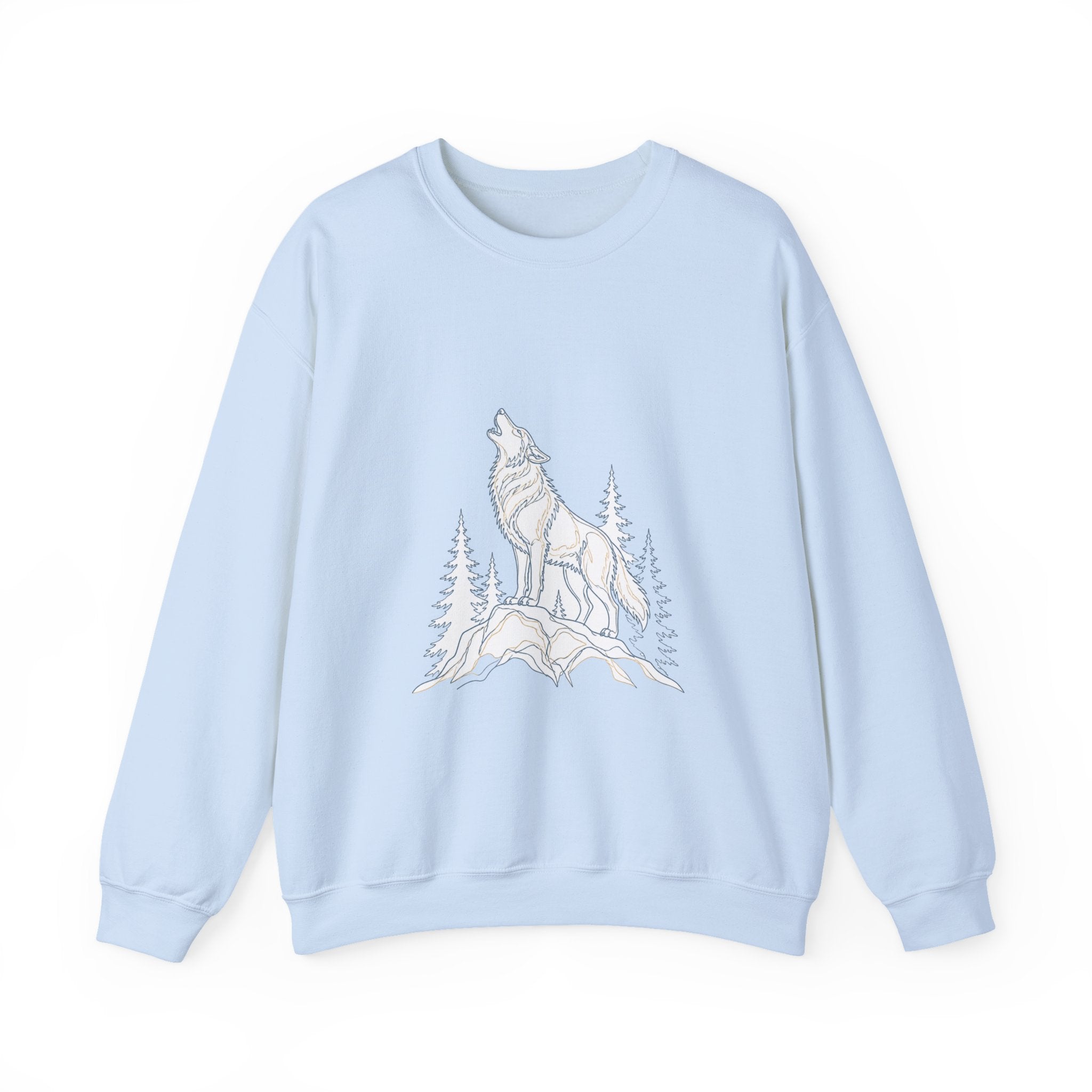 Matching Couple Sweatshirt - Wolf & Dove Matching Couple Comfort Colors Crew Minimalist Art His Hers Christmas Gift - Design A