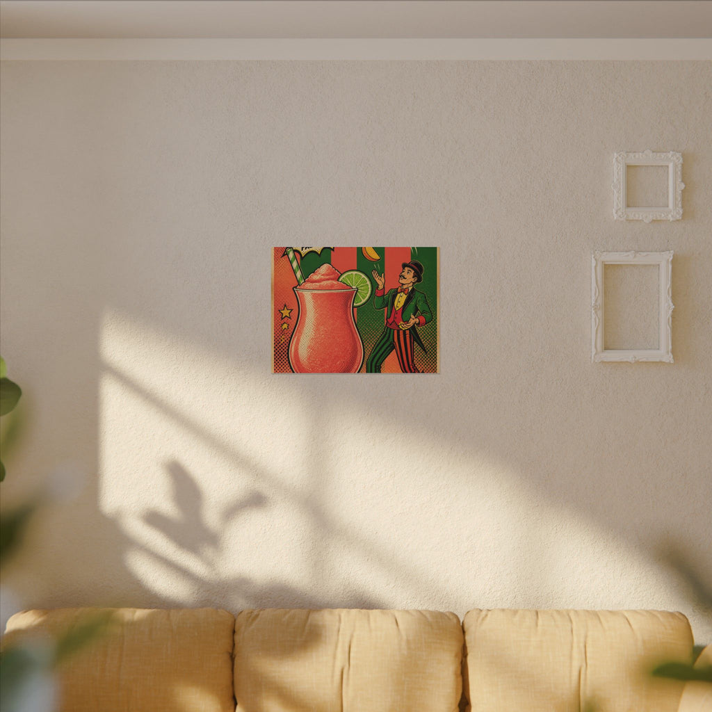 Daiquiri Fruit Juggler Wall Art Canvas 16×20 Pop Art Living Room Decor Maximalist Print