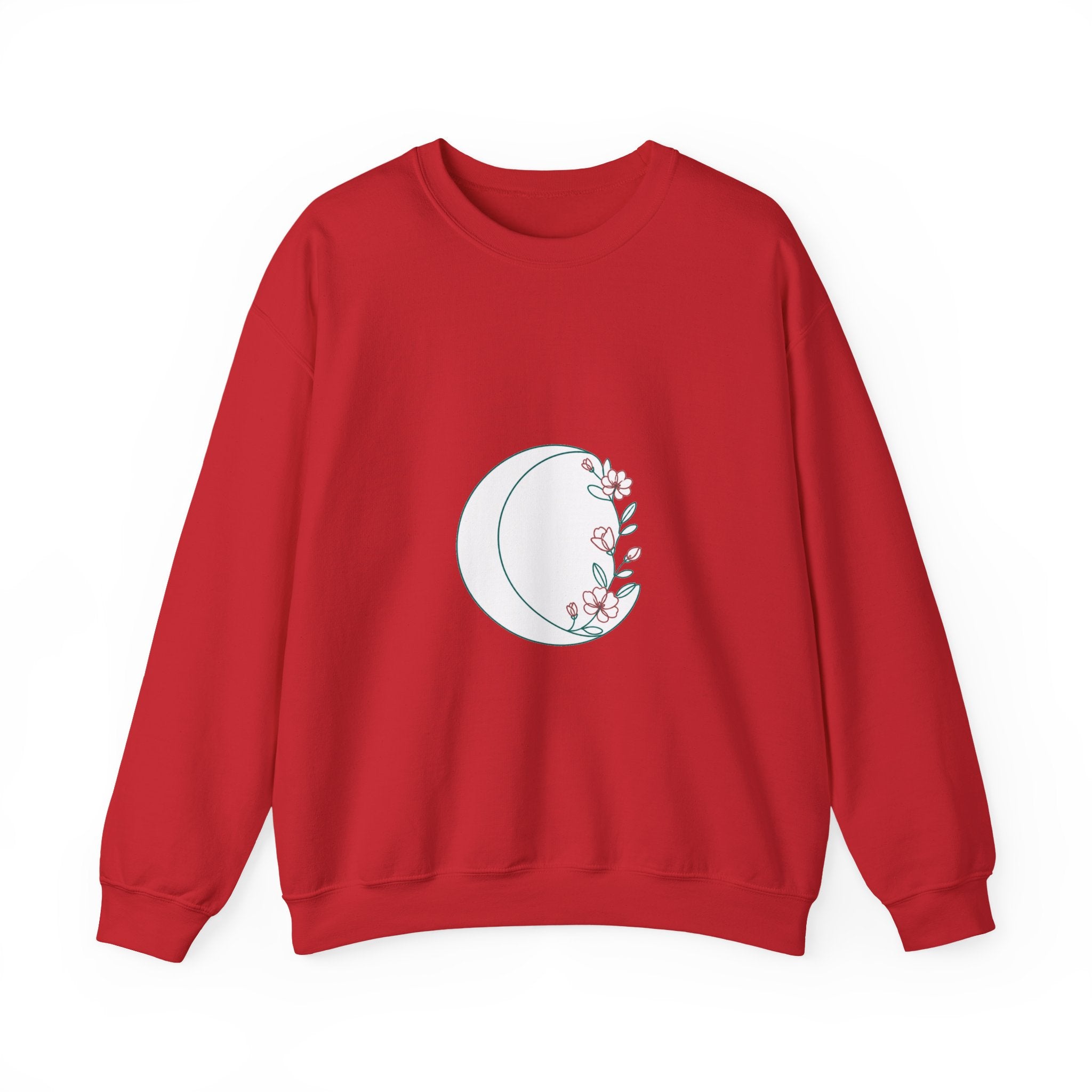 Matching Couple Sweatshirt - Waxing & Waning Moon Matching Couple Premium Fleece Sweatshirt Minimalist Art His Hers Christmas Gift - Design A