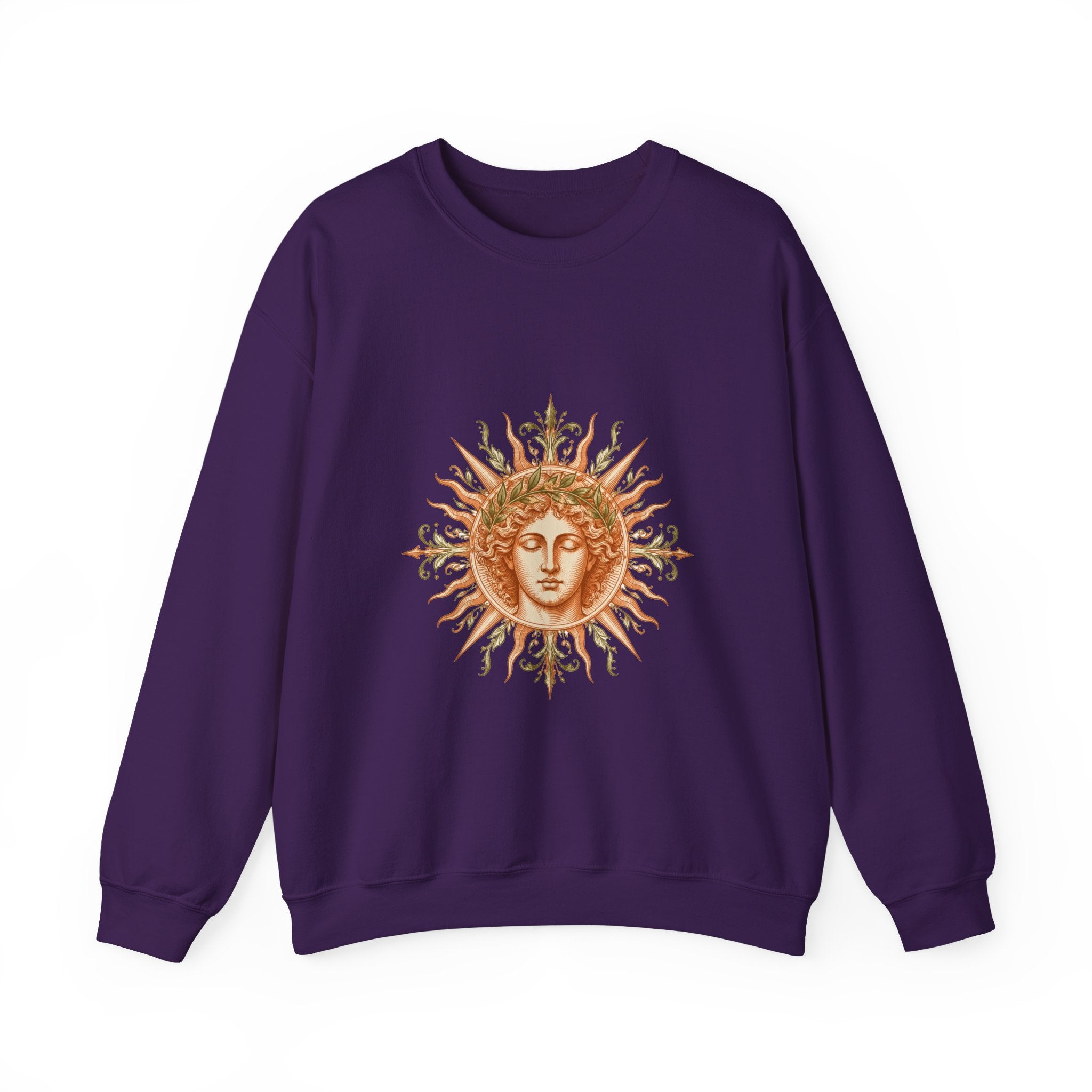 Matching Couple Sweatshirt - Helios & Selene Matching Couple Crewneck Sweatshirt Vintage Art His Hers Wedding Gift - Design A