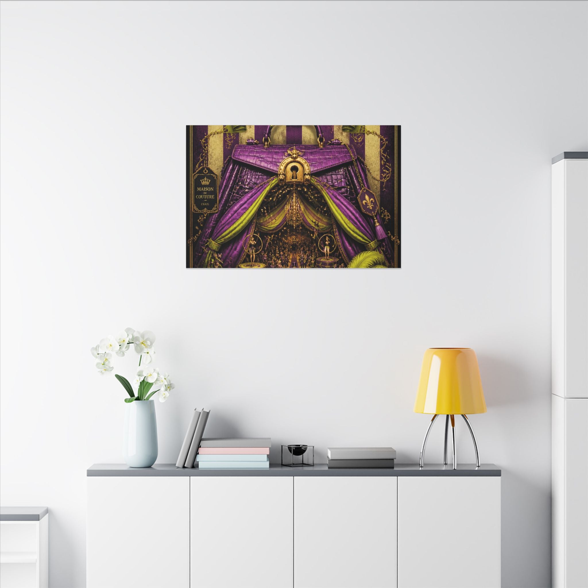 Handbag Big Top Wall Art Canvas 16×20 Baroque Home Office Decor Maximalist Print