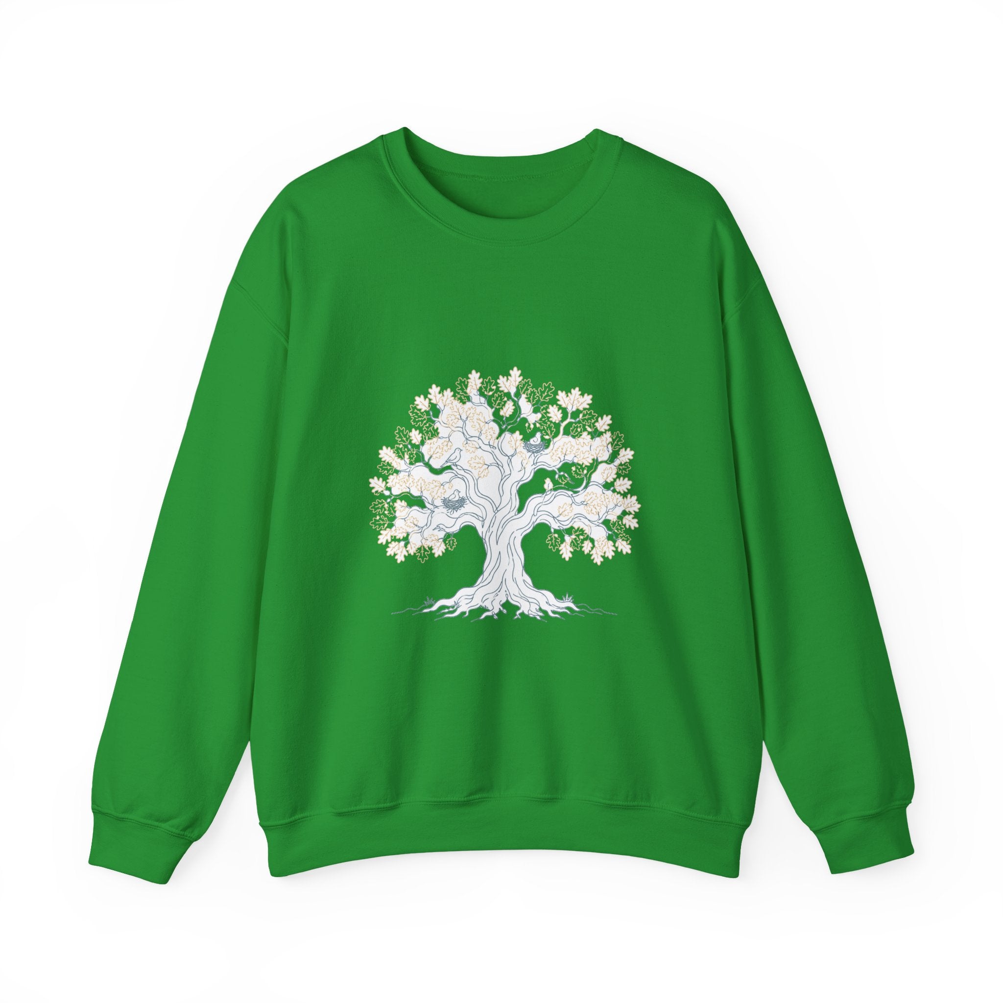 Matching Couple Sweatshirt - Ancient Oak & Deep Roots Matching Couple Premium Fleece Sweatshirt Minimalist Art His Hers Christmas Gift - Design A