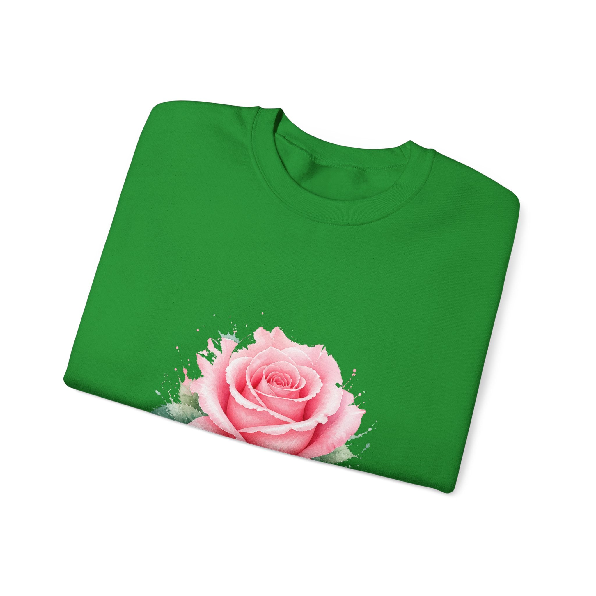 Matching Couple Sweatshirt - Rose & Thorn Matching Couple Comfort Colors Crew Watercolor Art His Hers Birthday Gift - Design A