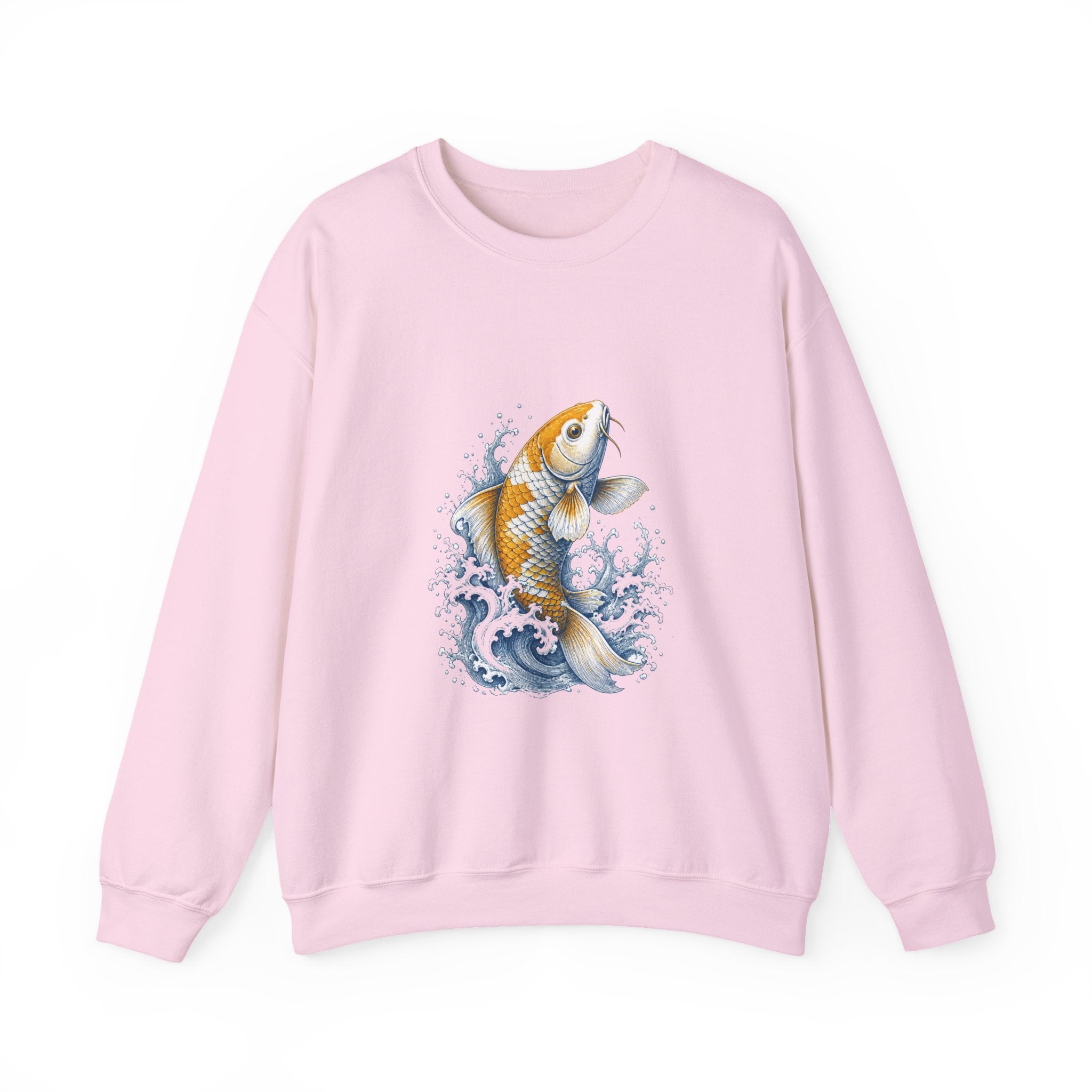 Matching Couple Sweatshirt - Koi Fish Yin Yang Matching Couple Comfort Colors Crew Vintage Art His Hers Honeymoon Gift - Design A