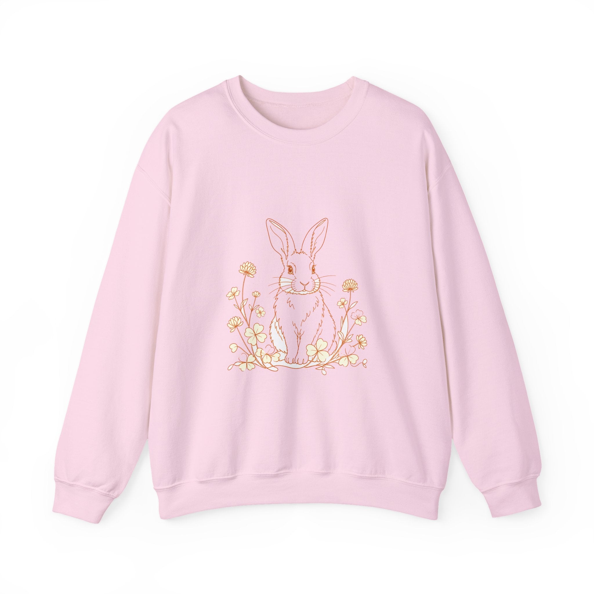 Matching Couple Sweatshirt - Fox & Rabbit Matching Couple Comfort Colors Crew Minimalist Art His Hers Christmas Gift - Design B