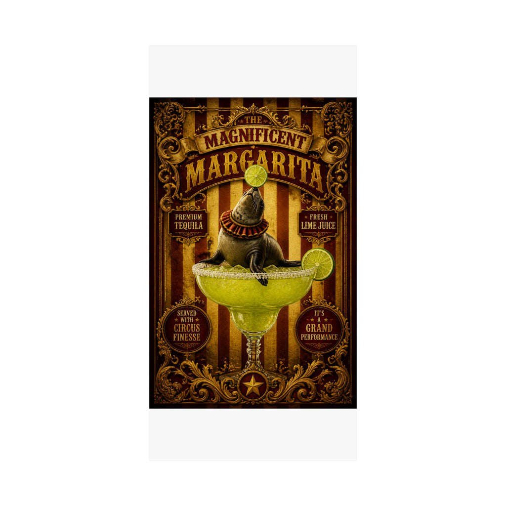Margarita Balancing Seal Wall Art Poster 24×36 Baroque Studio Decor Maximalist Print