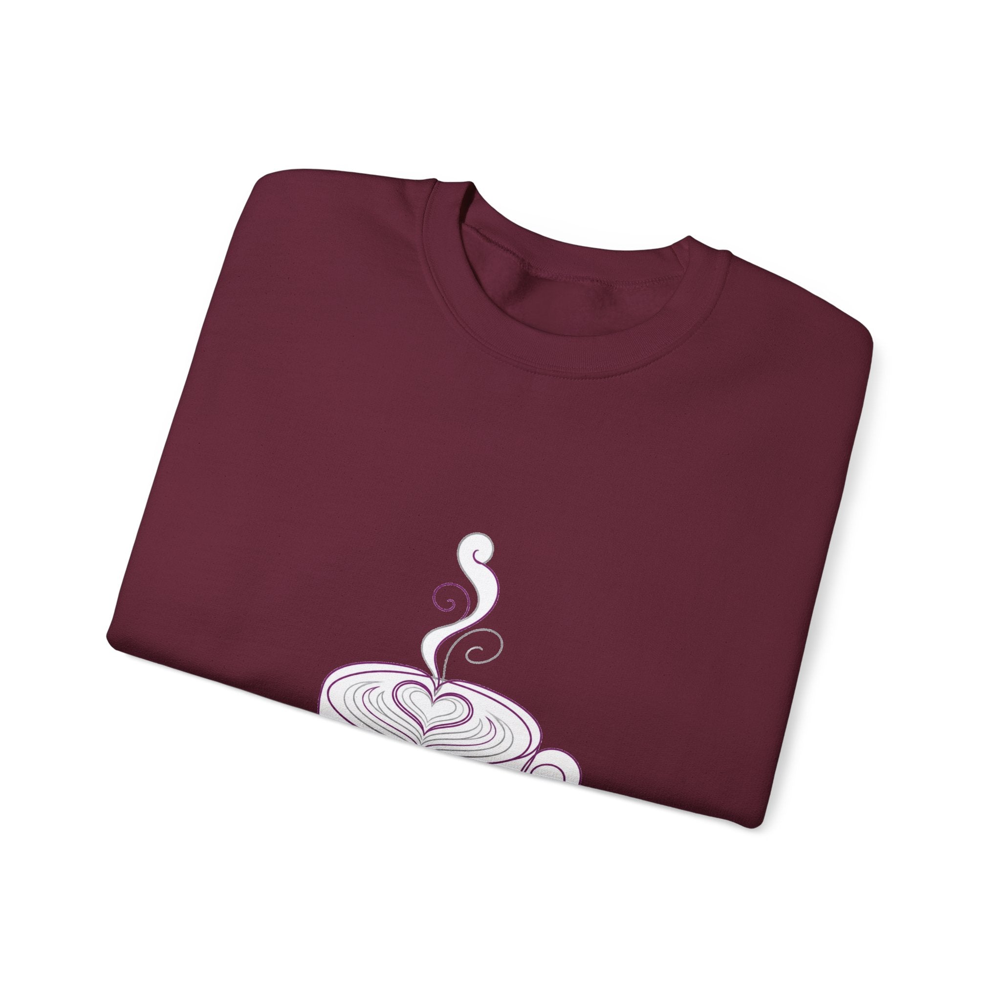 Matching Couple Sweatshirt - Coffee & Tea Matching Couple Comfort Colors Crew Minimalist Art His Hers Christmas Gift - Design A