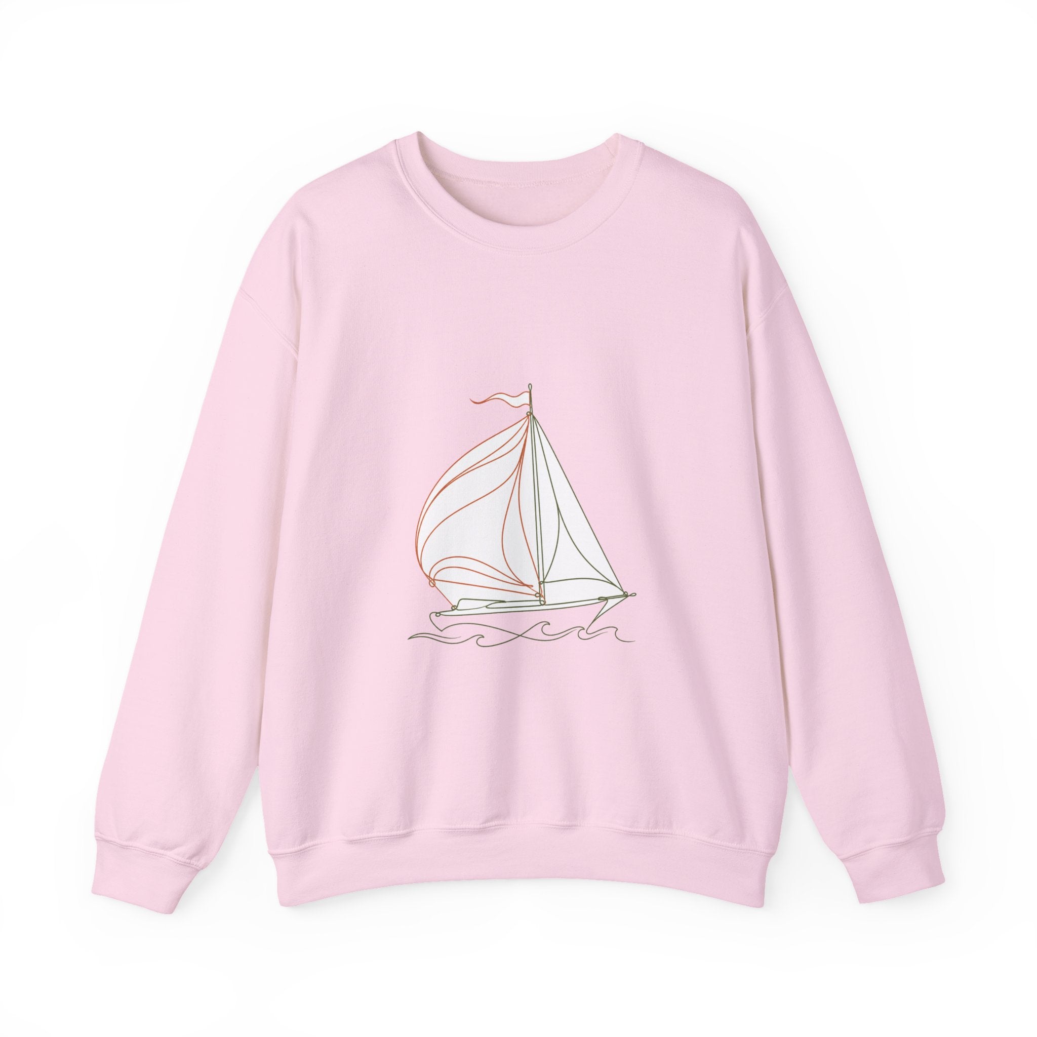 Matching Couple Sweatshirt - Anchor & Sail Matching Couple Crewneck Sweatshirt Minimalist Art His Hers Valentine Gift - Design B