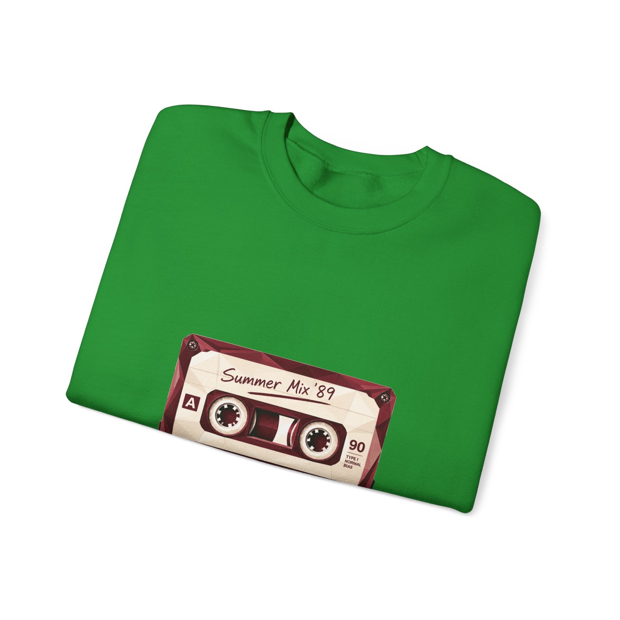 Matching Couple Sweatshirt - Vinyl & Cassette Matching Couple Crewneck Sweatshirt Geometric Art His Hers Couple Gift - Design B