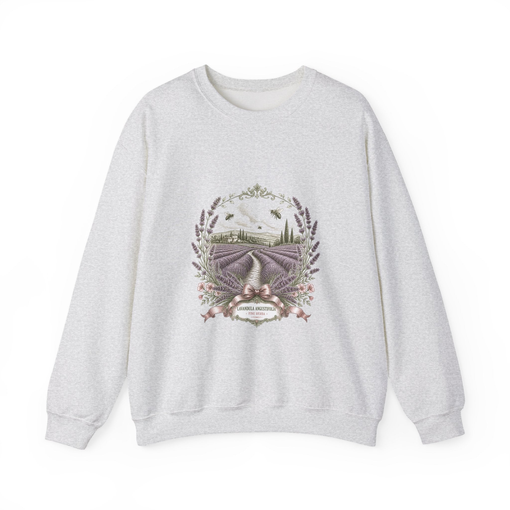 Matching Couple Sweatshirt - Lavender Fields & Canyon Matching Couple Comfort Colors Crew Vintage Art His Hers Honeymoon Gift - Design A