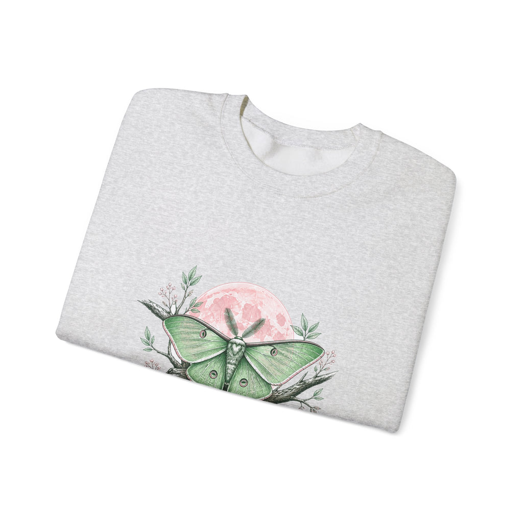 Matching Couple Sweatshirt - Butterfly & Moth Matching Couple Crewneck Sweatshirt Hand-Drawn Art His Hers Best Friend Gift - Design B