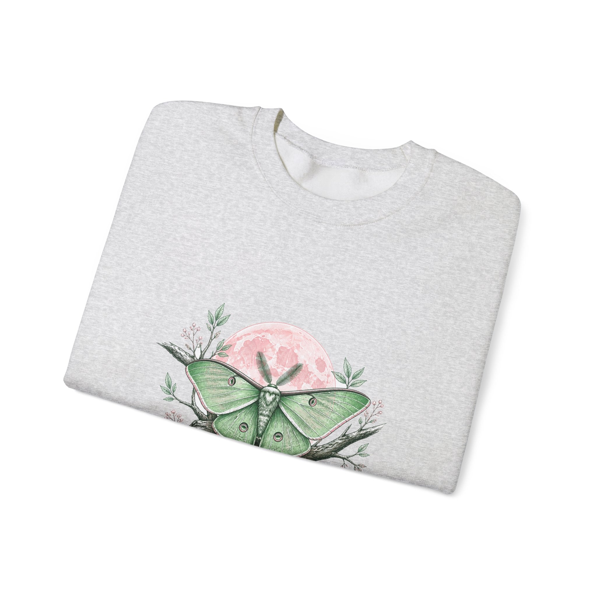 Matching Couple Sweatshirt - Butterfly & Moth Matching Couple Crewneck Sweatshirt Hand-Drawn Art His Hers Best Friend Gift - Design B
