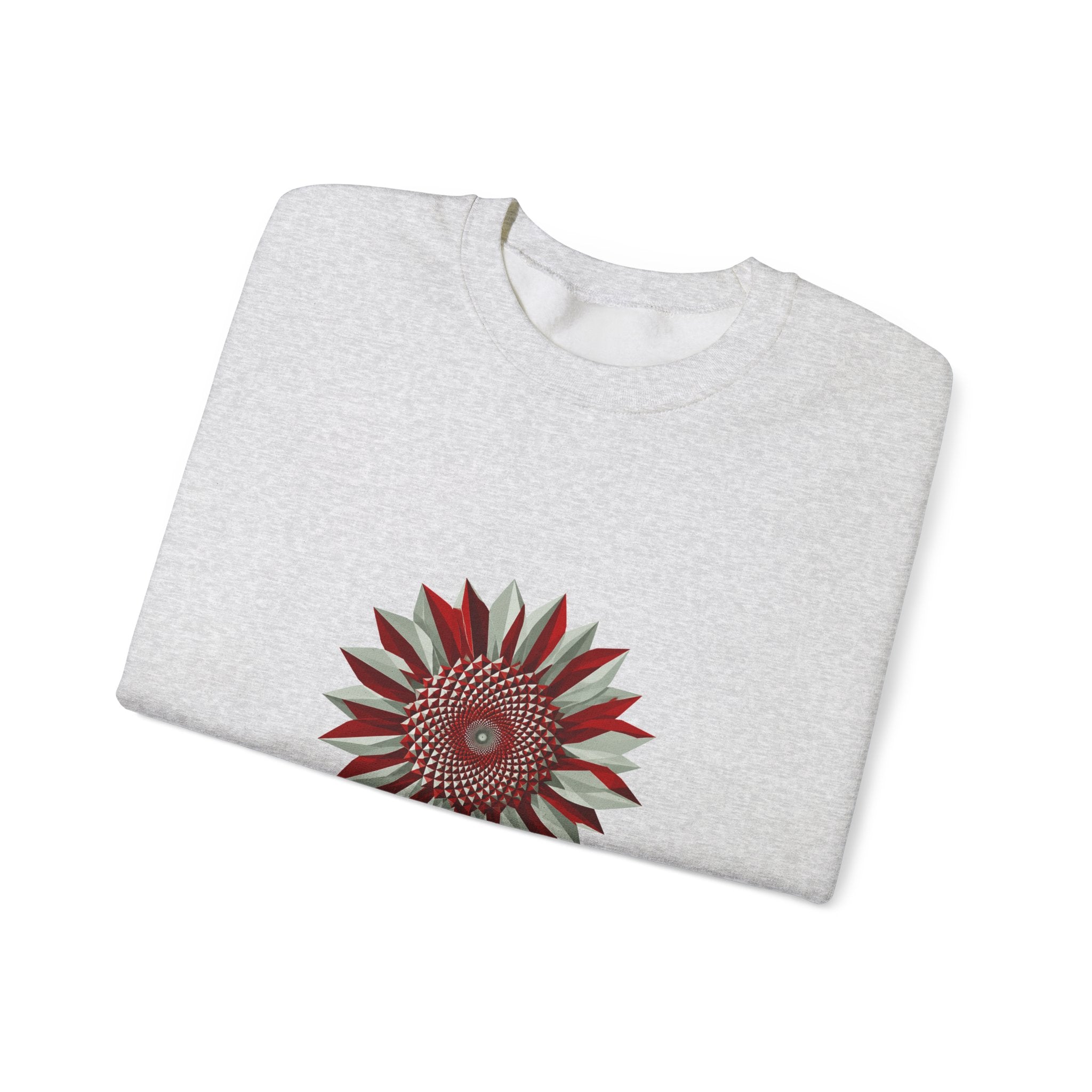 Matching Couple Sweatshirt - Sunflower & Moonflower Matching Couple Comfort Colors Crew Geometric Art His Hers Love Gift - Design A