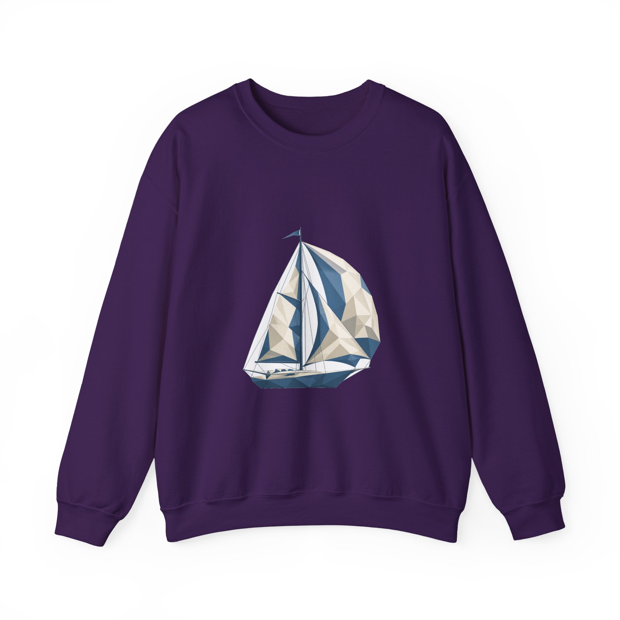Matching Couple Sweatshirt - Anchor & Sail Matching Couple Premium Fleece Sweatshirt Geometric Art His Hers Love Gift - Design B