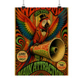 Parrot Ringmaster Wall Art Poster 18×24 Psychedelic Cafe Decor Maximalist Print