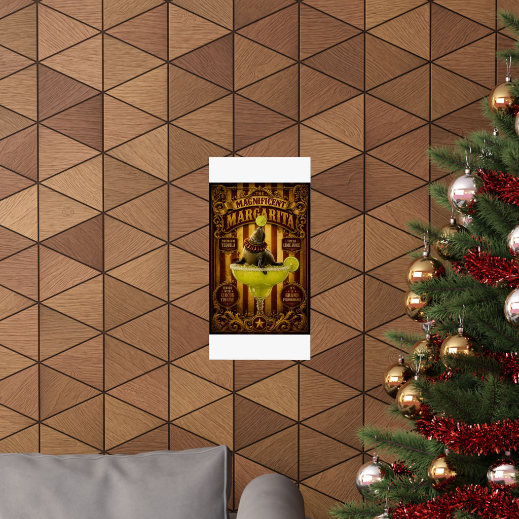 Margarita Balancing Seal Wall Art Poster 24×36 Baroque Studio Decor Maximalist Print