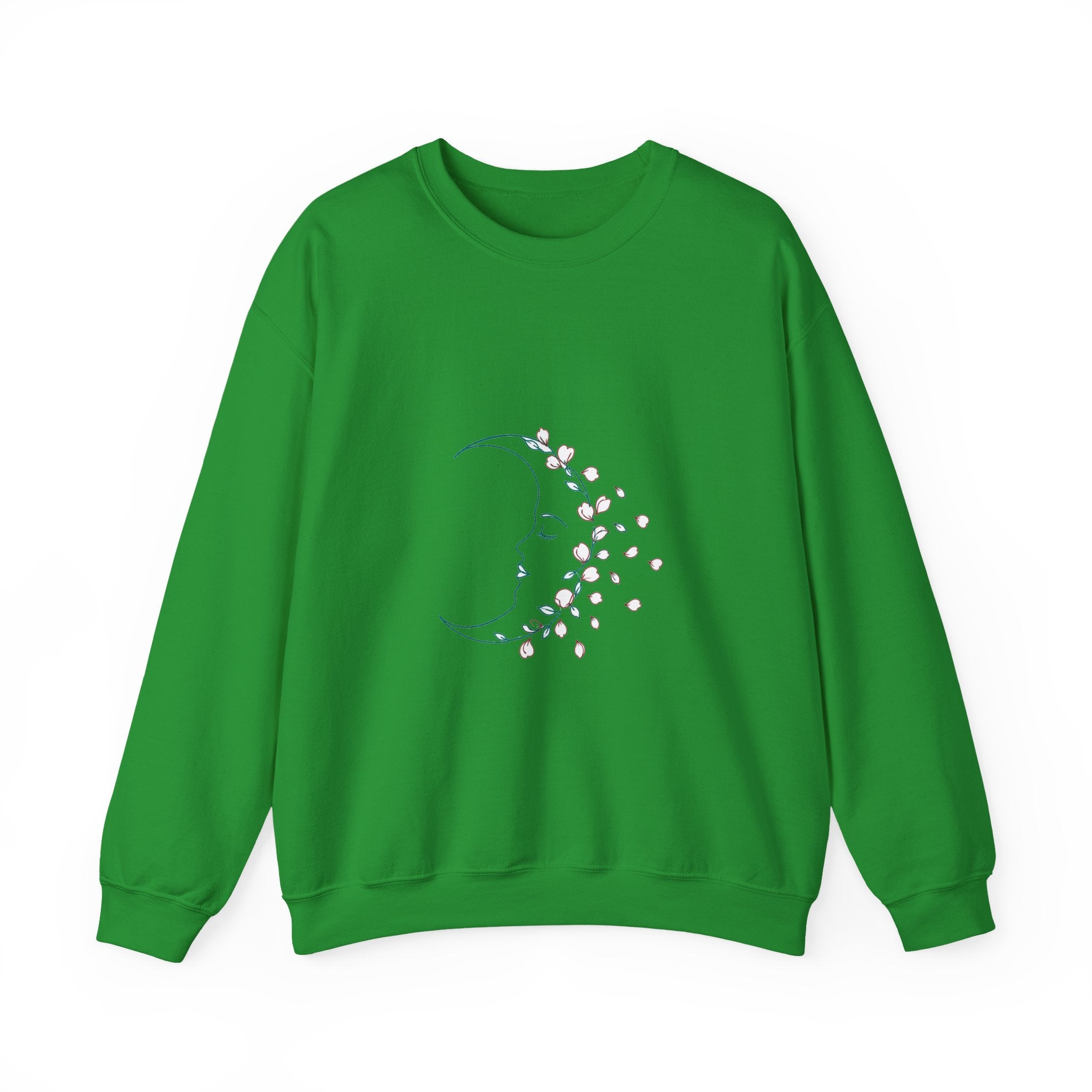 Matching Couple Sweatshirt - Waxing & Waning Moon Matching Couple Premium Fleece Sweatshirt Minimalist Art His Hers Christmas Gift - Design B