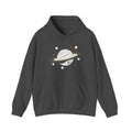 Matching Couple Sweatshirt - Astronaut & Planet Matching Couple Hooded Sweatshirt Minimalist Art His Hers Valentine Gift - Design B