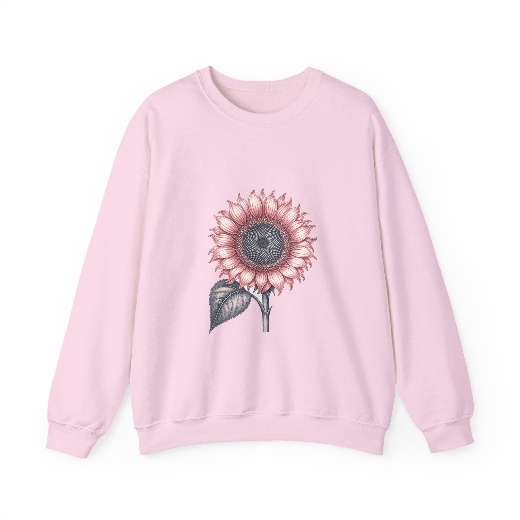 Matching Couple Sweatshirt - Sunflower & Moonflower Matching Couple Comfort Colors Crew Vintage Art His Hers Honeymoon Gift - Design A