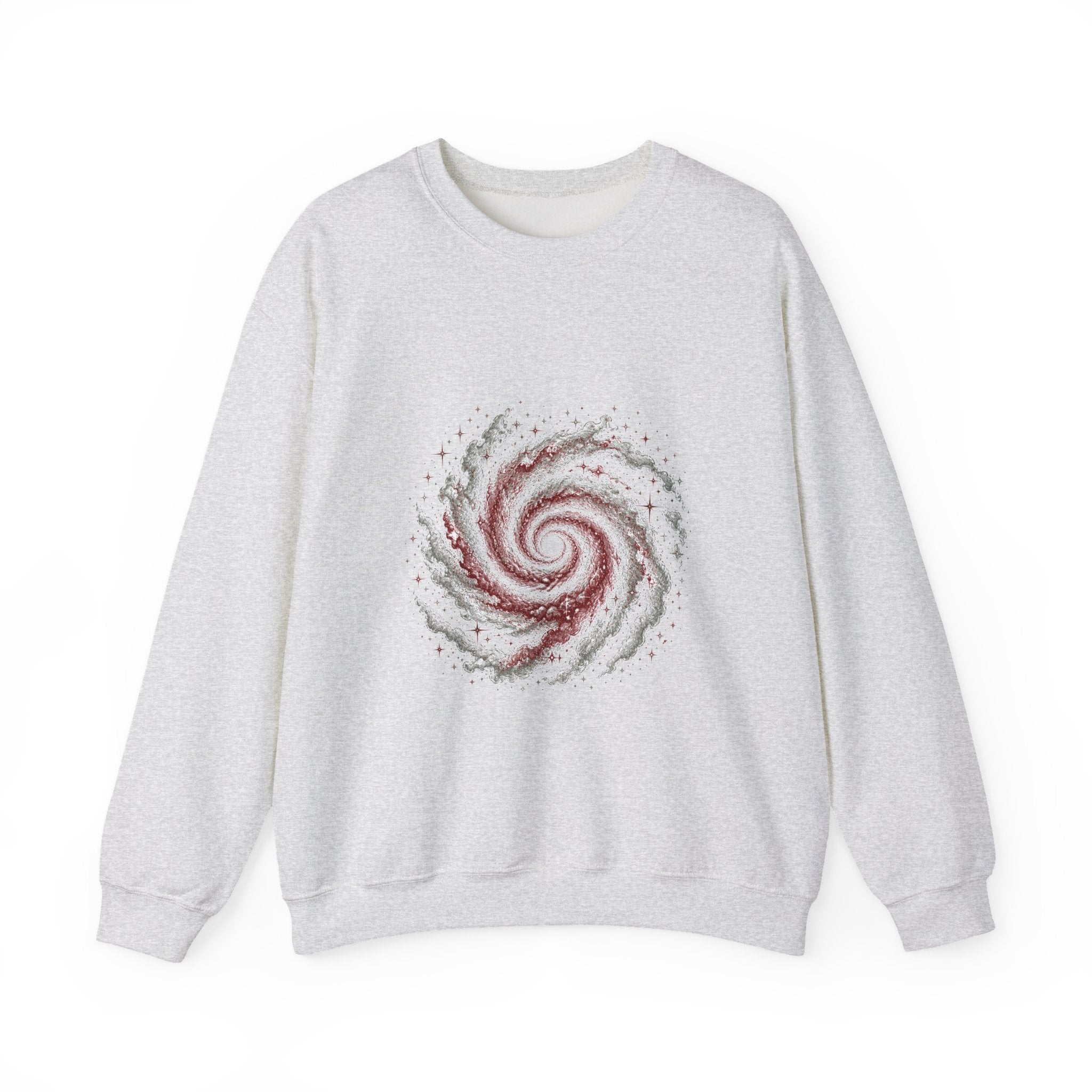 Matching Couple Sweatshirt - Galaxy & Supernova Matching Couple Premium Fleece Sweatshirt Hand-Drawn Art His Hers Anniversary Gift - Design A