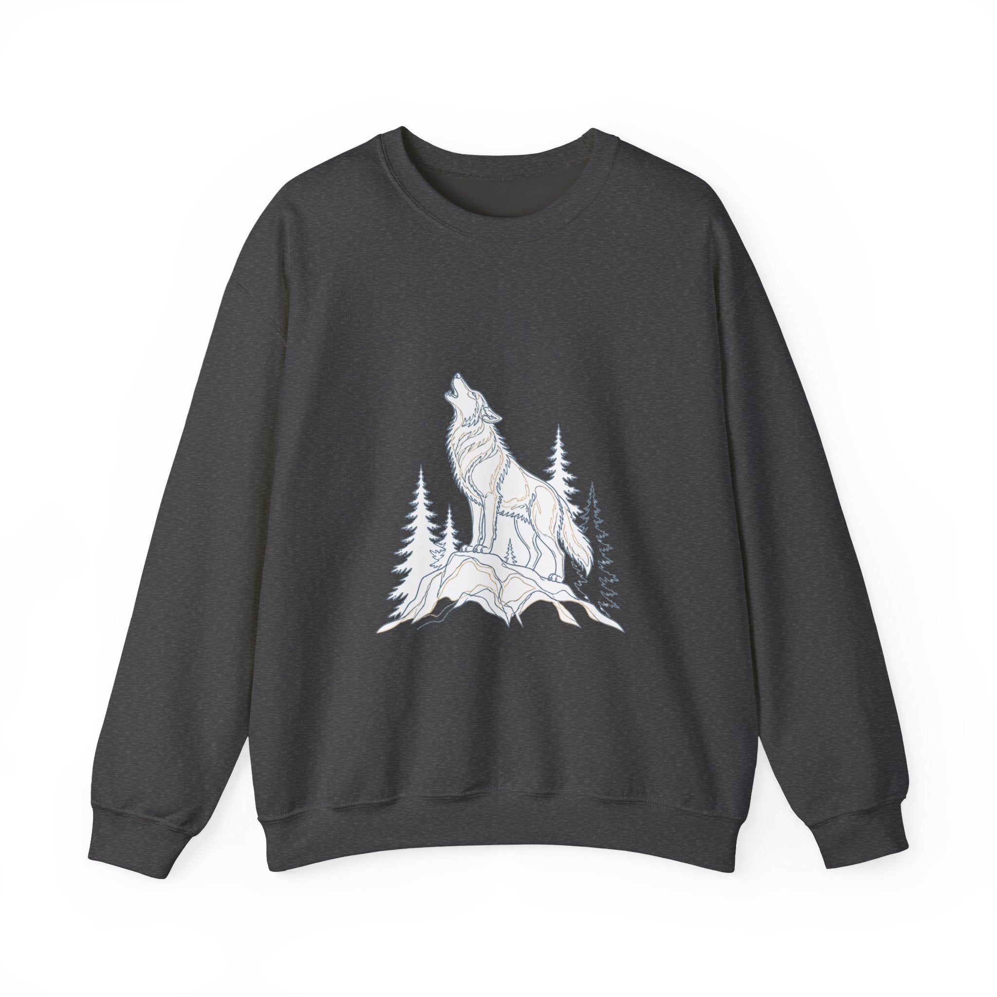 Matching Couple Sweatshirt - Wolf & Dove Matching Couple Comfort Colors Crew Minimalist Art His Hers Christmas Gift - Design A