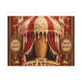 Ice Cream Cone Circus Tent Wall Art Canvas 16×20 Baroque Home Office Decor Maximalist Print