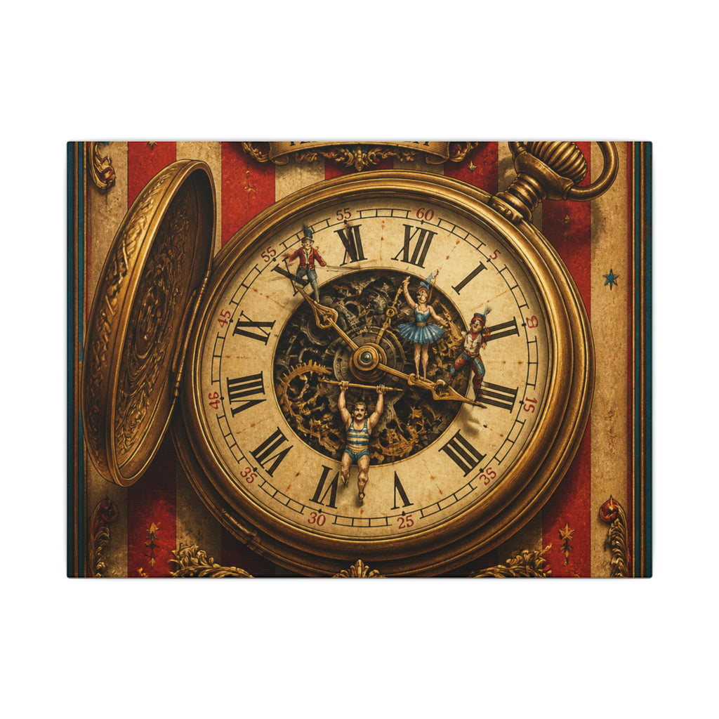 Pocket Watch Performers Wall Art Canvas 16×20 Baroque Home Office Decor Maximalist Print