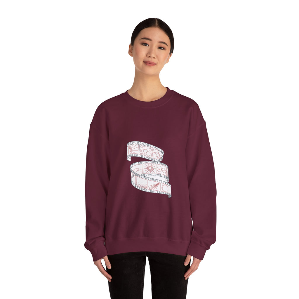 Matching Couple Sweatshirt - Camera & Film Matching Couple Comfort Colors Crew Minimalist Art His Hers Christmas Gift - Design B