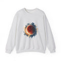 Matching Couple Sweatshirt - Solar & Lunar Eclipse Matching Couple Comfort Colors Crew Watercolor Art His Hers Birthday Gift - Design B
