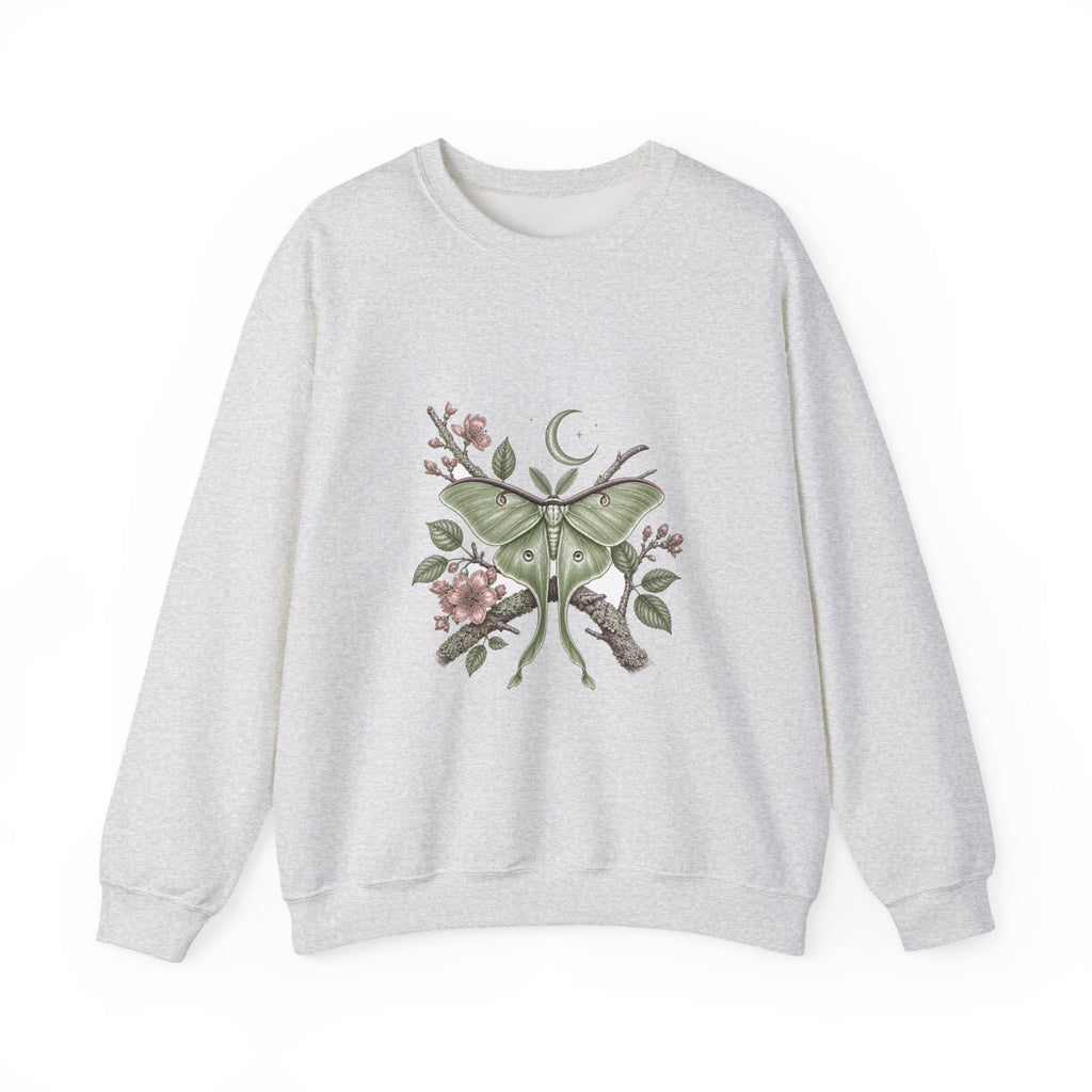 Matching Couple Sweatshirt - Butterfly & Moth Matching Couple Crewneck Sweatshirt Vintage Art His Hers Wedding Gift - Design B