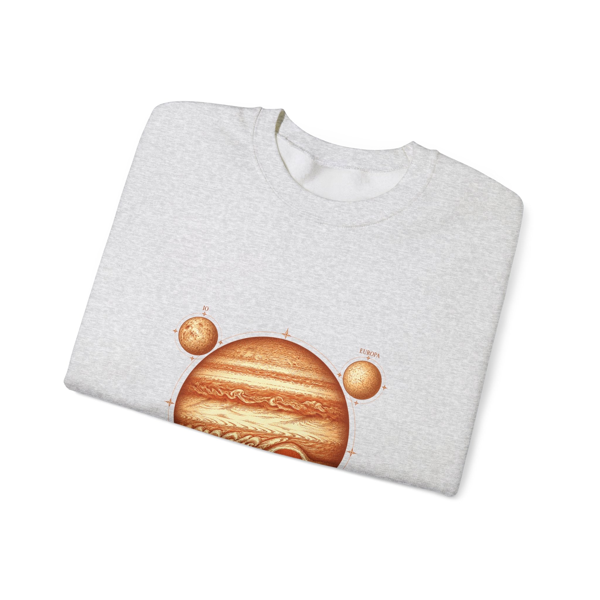 Matching Couple Sweatshirt - Saturn & Jupiter Matching Couple Comfort Colors Crew Vintage Art His Hers Honeymoon Gift - Design B
