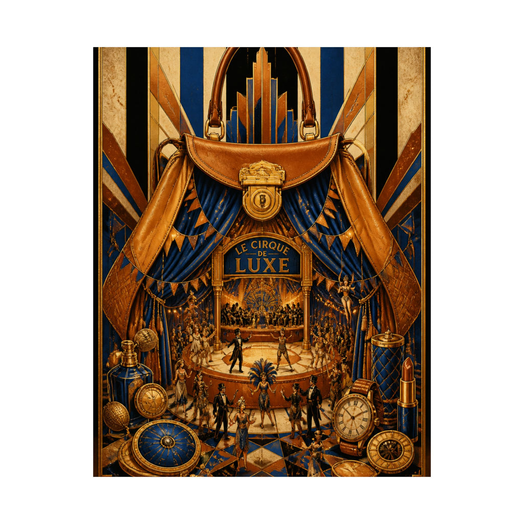 Handbag Big Top Wall Art Poster 24×36 Art Deco Bar Area Decor Maximalist Print