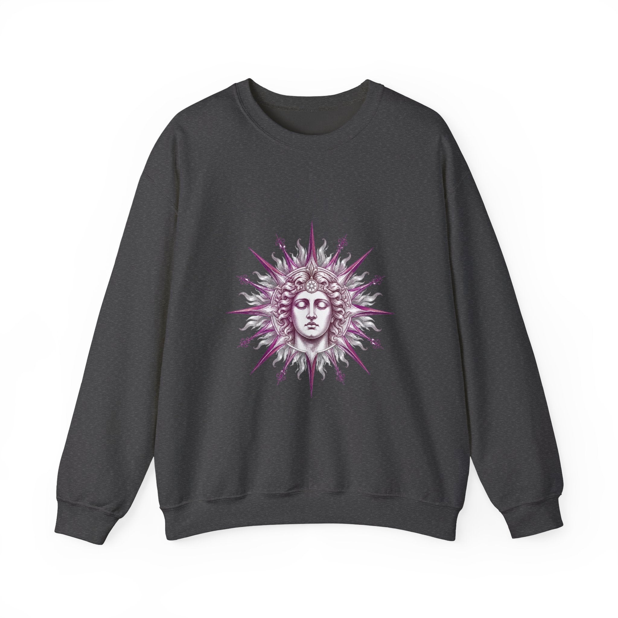 Matching Couple Sweatshirt - Helios & Selene Matching Couple Comfort Colors Crew Hand-Drawn Art His Hers Anniversary Gift - Design A