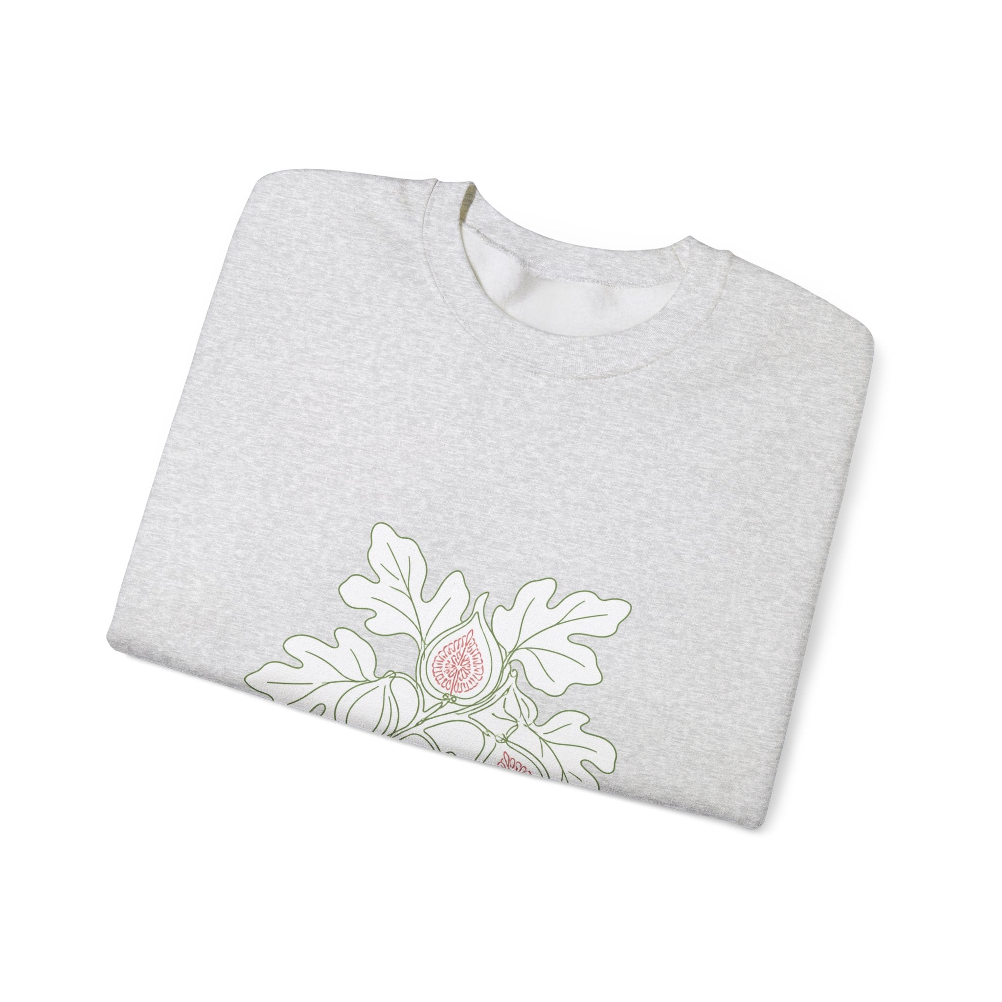 Matching Couple Sweatshirt - Olive Branch & Fig Matching Couple Comfort Colors Crew Minimalist Art His Hers Christmas Gift - Design B