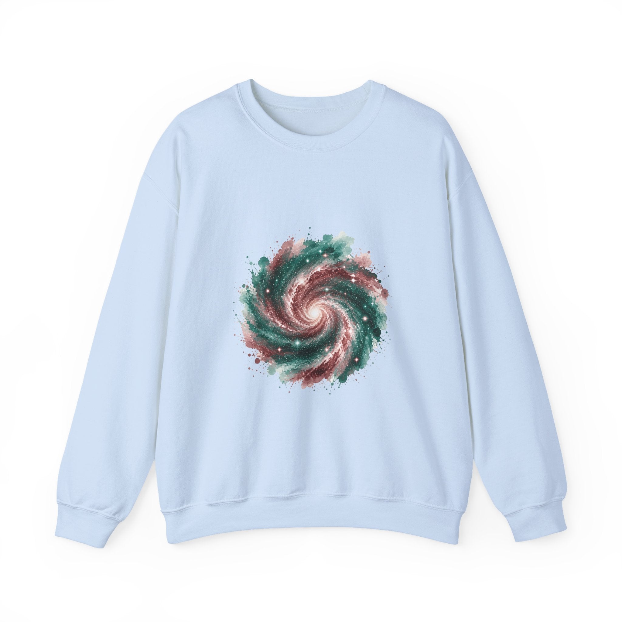 Matching Couple Sweatshirt - Galaxy & Supernova Matching Couple Comfort Colors Crew Watercolor Art His Hers Birthday Gift - Design A
