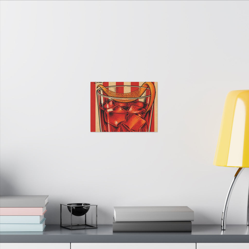 Negroni Trapeze Act Wall Art Canvas 16×20 Pop Art Living Room Decor Maximalist Print