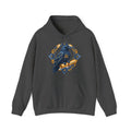 Matching Couple Sweatshirt - Huginn & Muninn Matching Couple Hooded Sweatshirt Geometric Art His Hers Couple Gift - Design B