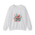 Matching Couple Sweatshirt - Octopus & Jellyfish Matching Couple Premium Fleece Sweatshirt Watercolor Art His Hers Birthday Gift - Design A