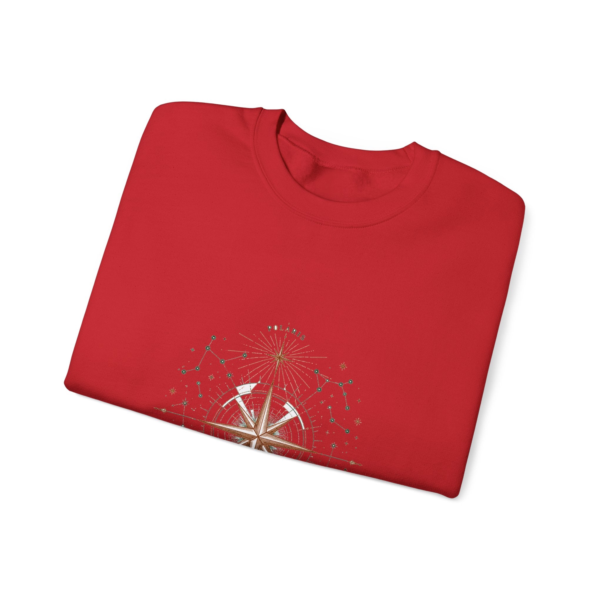 Matching Couple Sweatshirt - Shooting Star & North Star Matching Couple Comfort Colors Crew Hand-Drawn Art His Hers Anniversary Gift - Design B