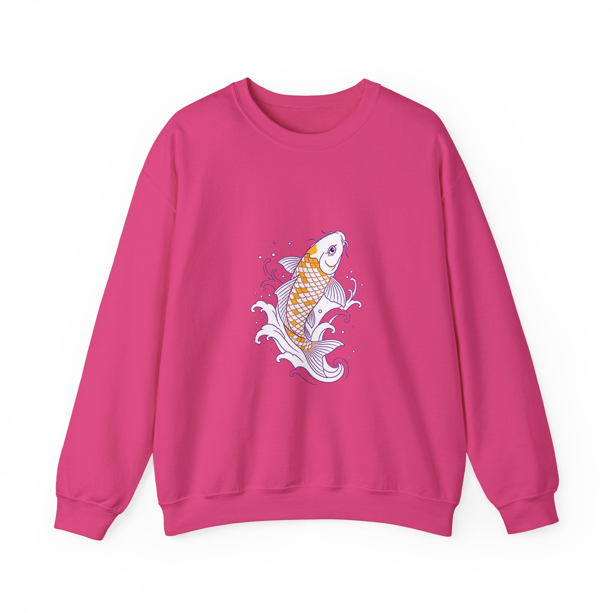 Matching Couple Sweatshirt - Koi Fish Yin Yang Matching Couple Comfort Colors Crew Minimalist Art His Hers Christmas Gift - Design A