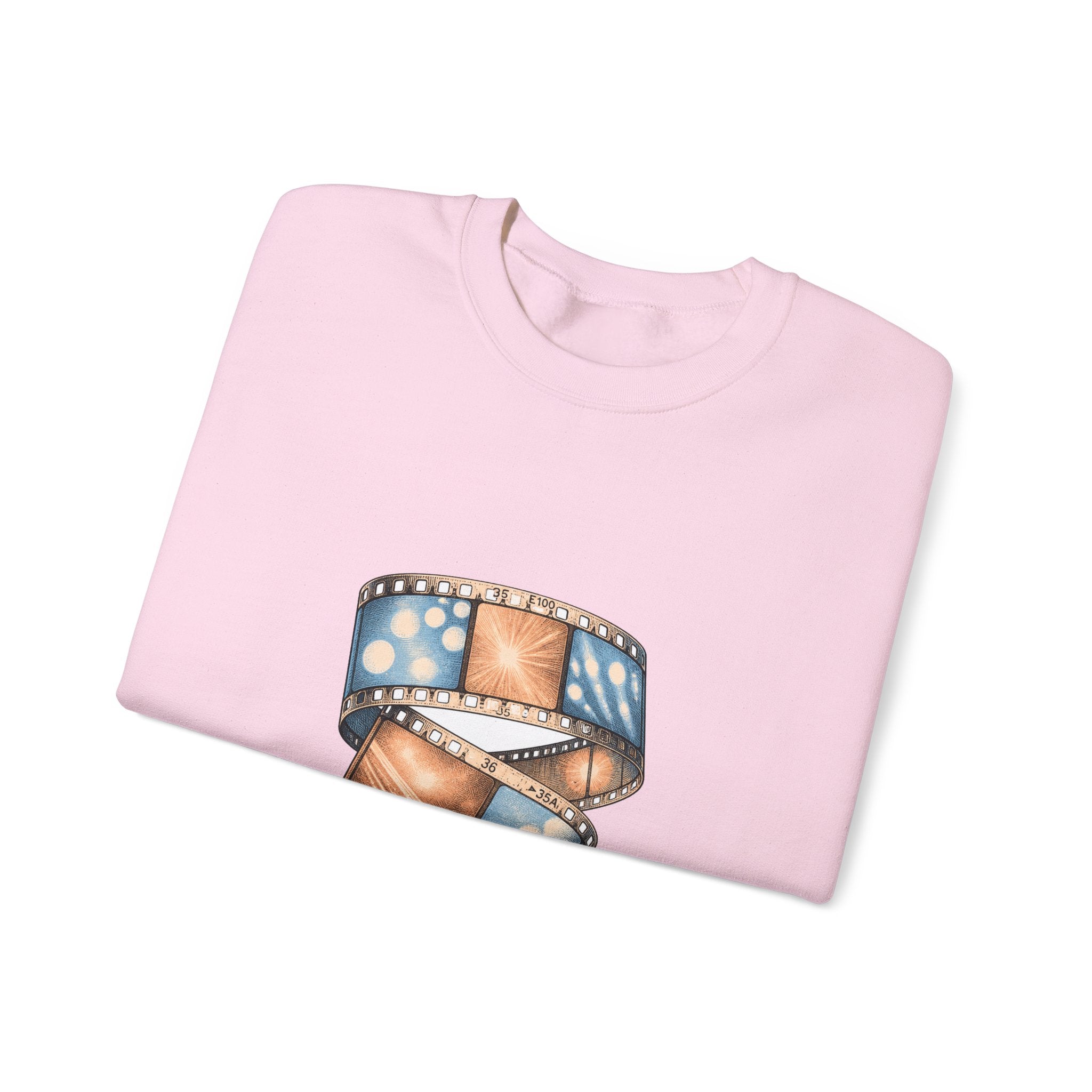 Matching Couple Sweatshirt - Camera & Film Matching Couple Crewneck Sweatshirt Vintage Art His Hers Wedding Gift - Design B