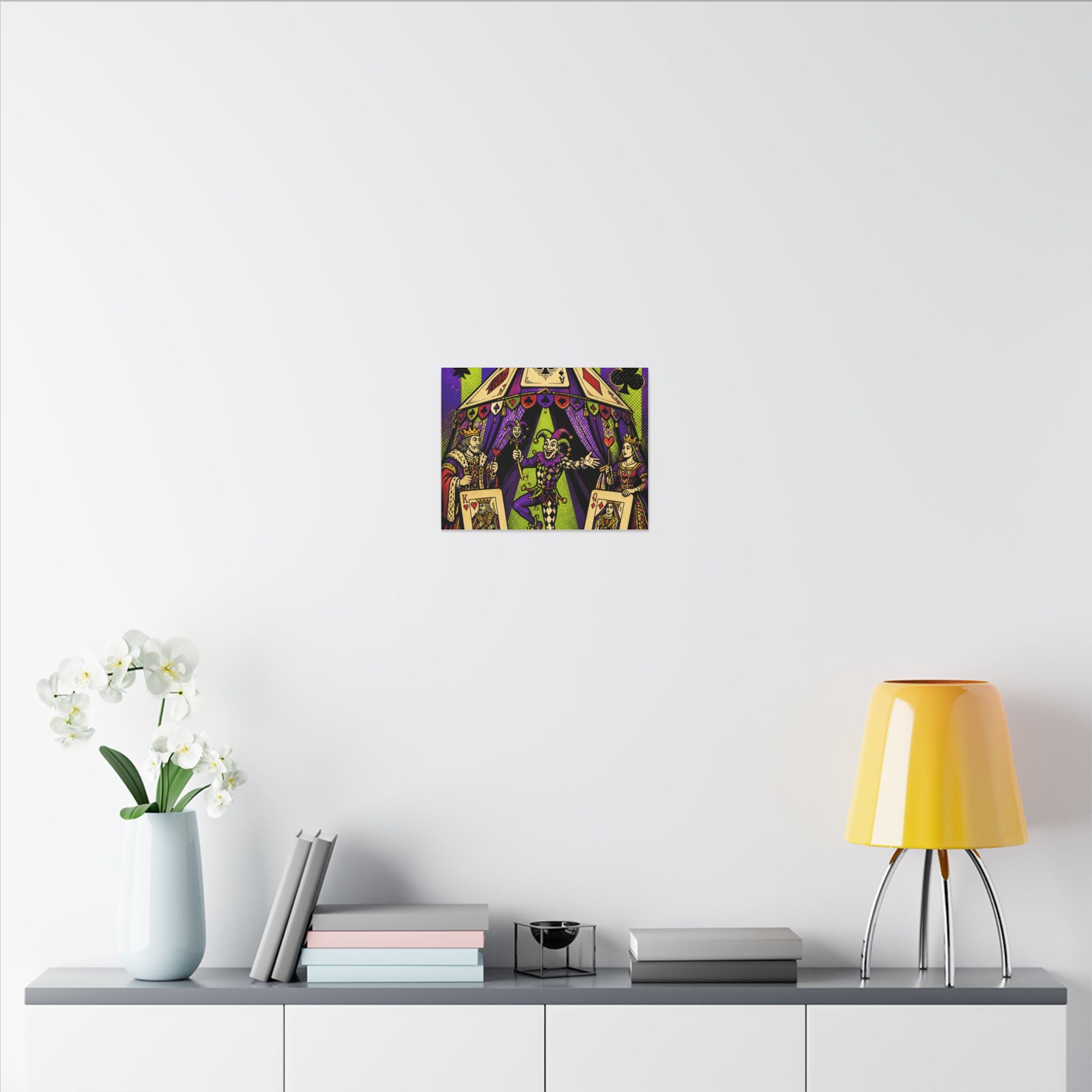 Playing Cards Tent Wall Art Canvas 16×20 Pop Art Living Room Decor Maximalist Print