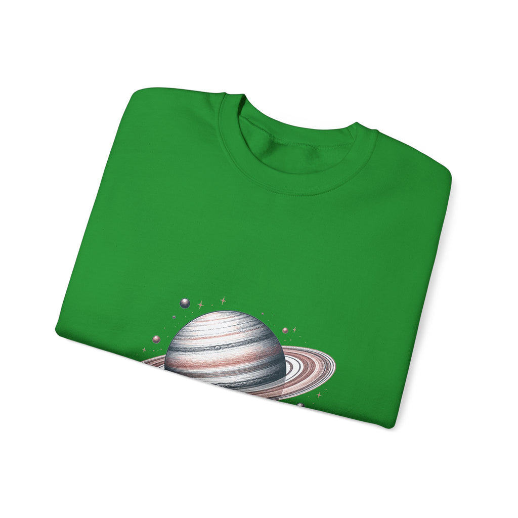 Matching Couple Sweatshirt - Saturn & Jupiter Matching Couple Crewneck Sweatshirt Hand-Drawn Art His Hers Best Friend Gift - Design A