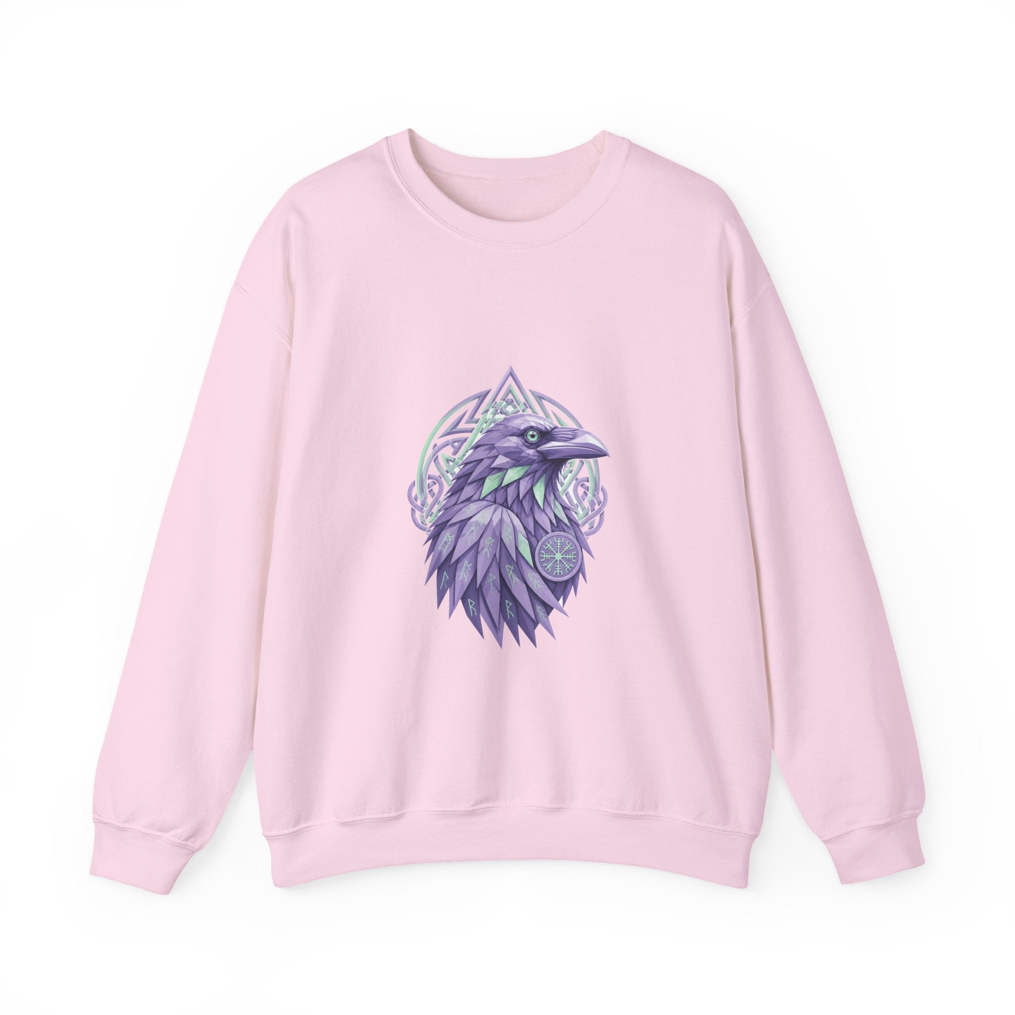Matching Couple Sweatshirt - Huginn & Muninn Matching Couple Comfort Colors Crew Geometric Art His Hers Love Gift - Design A