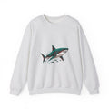 Matching Couple Sweatshirt - Shark & Dolphin Matching Couple Comfort Colors Crew Geometric Art His Hers Love Gift - Design A