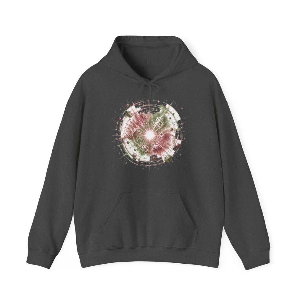 Matching Couple Sweatshirt - Galaxy & Supernova Matching Couple Hooded Sweatshirt Hand-Drawn Art His Hers Best Friend Gift - Design B